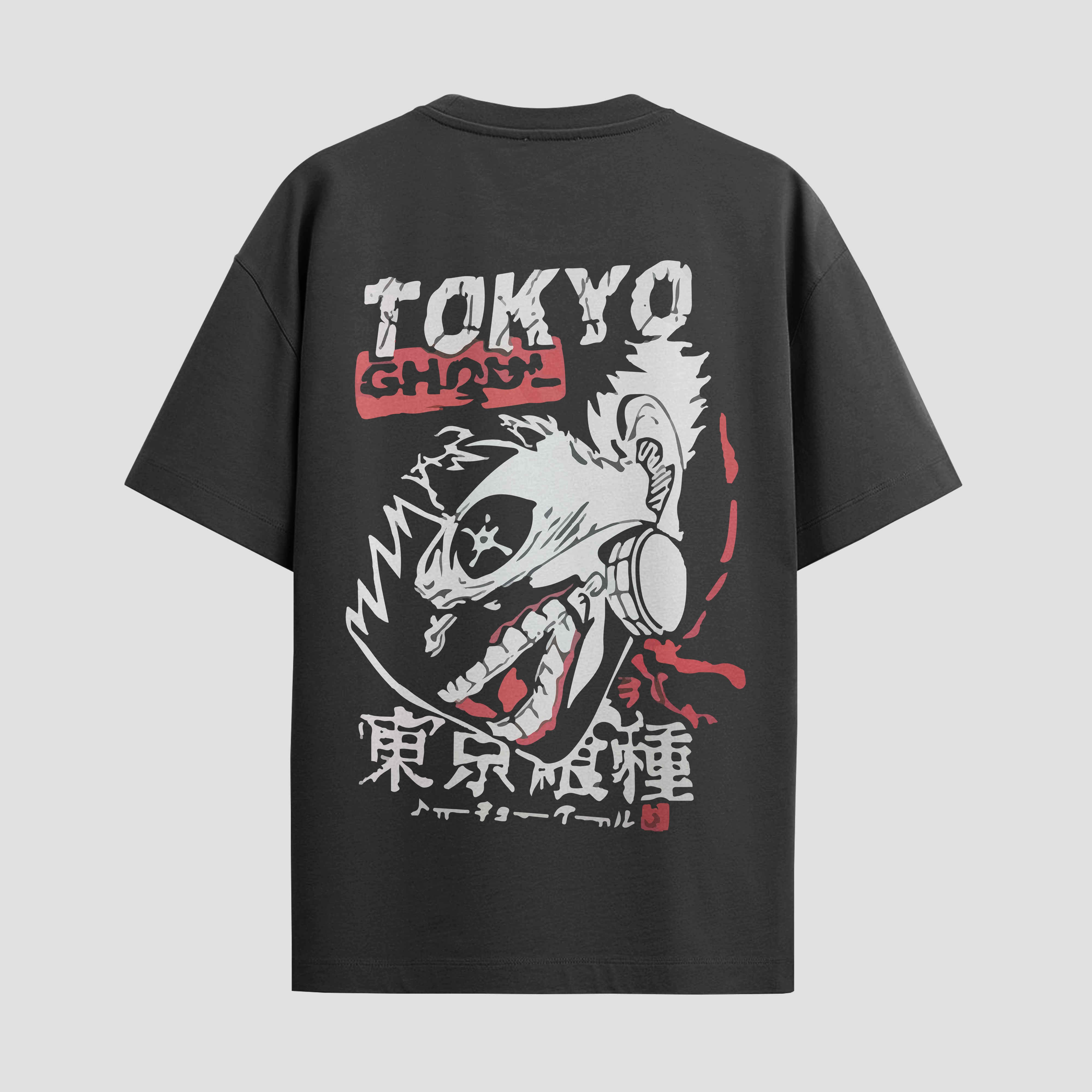 Playera urbana de anime y gaming ExtraLife MX, corte Standard Fit unisex ligero y transpirable en color Deep Black y Pure White, ropa de uso diario para gym y casual.