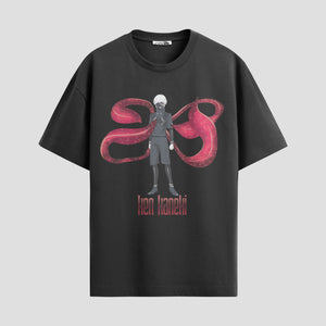 Playera urbana de anime y gaming ExtraLife MX, corte Standard Fit unisex ligero y transpirable en color Deep Black y Pure White, ropa de uso diario para gym y casual.