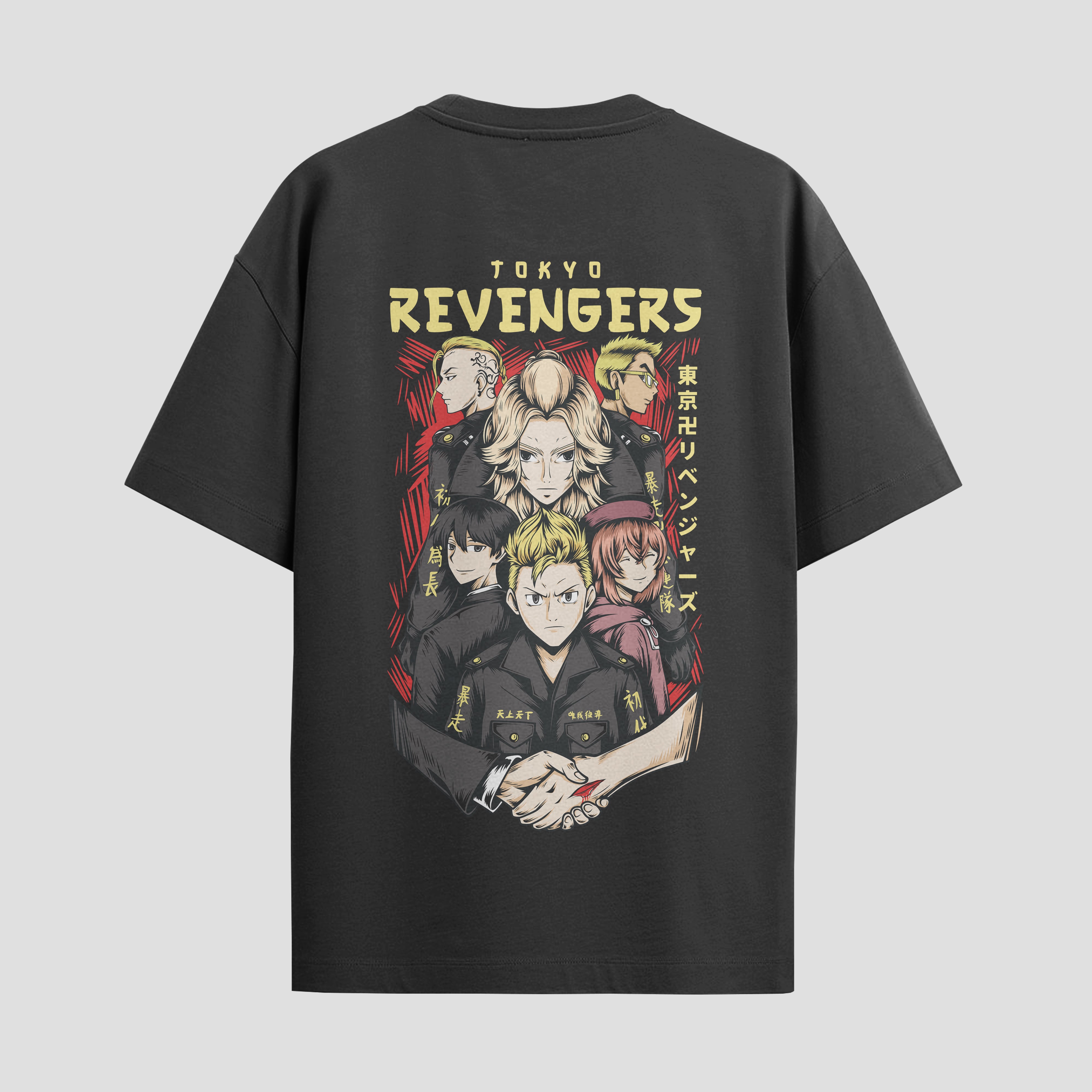 Playera urbana de anime y gaming ExtraLife MX, corte Standard Fit unisex ligero y transpirable en color Deep Black y Pure White, ropa de uso diario para gym y casual.