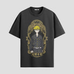 Playera urbana de anime y gaming ExtraLife MX, corte Standard Fit unisex ligero y transpirable en color Deep Black y Pure White, ropa de uso diario para gym y casual.
