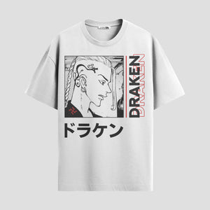 Playera urbana de anime y gaming ExtraLife MX, corte Standard Fit unisex ligero y transpirable en color Deep Black y Pure White, ropa de uso diario para gym y casual.