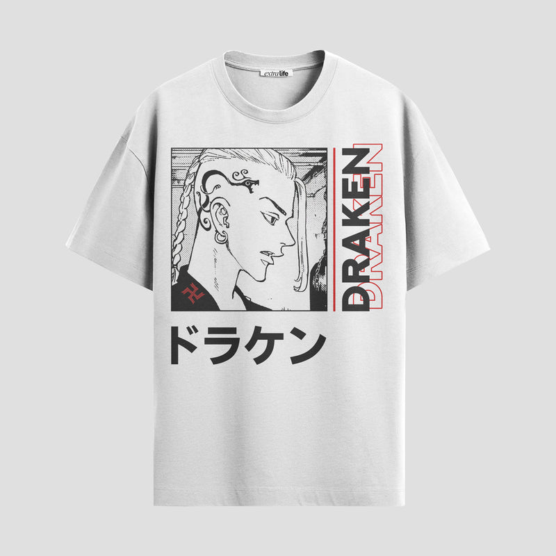Playera urbana de anime y gaming ExtraLife MX, corte Standard Fit unisex ligero y transpirable en color Deep Black y Pure White, ropa de uso diario para gym y casual.