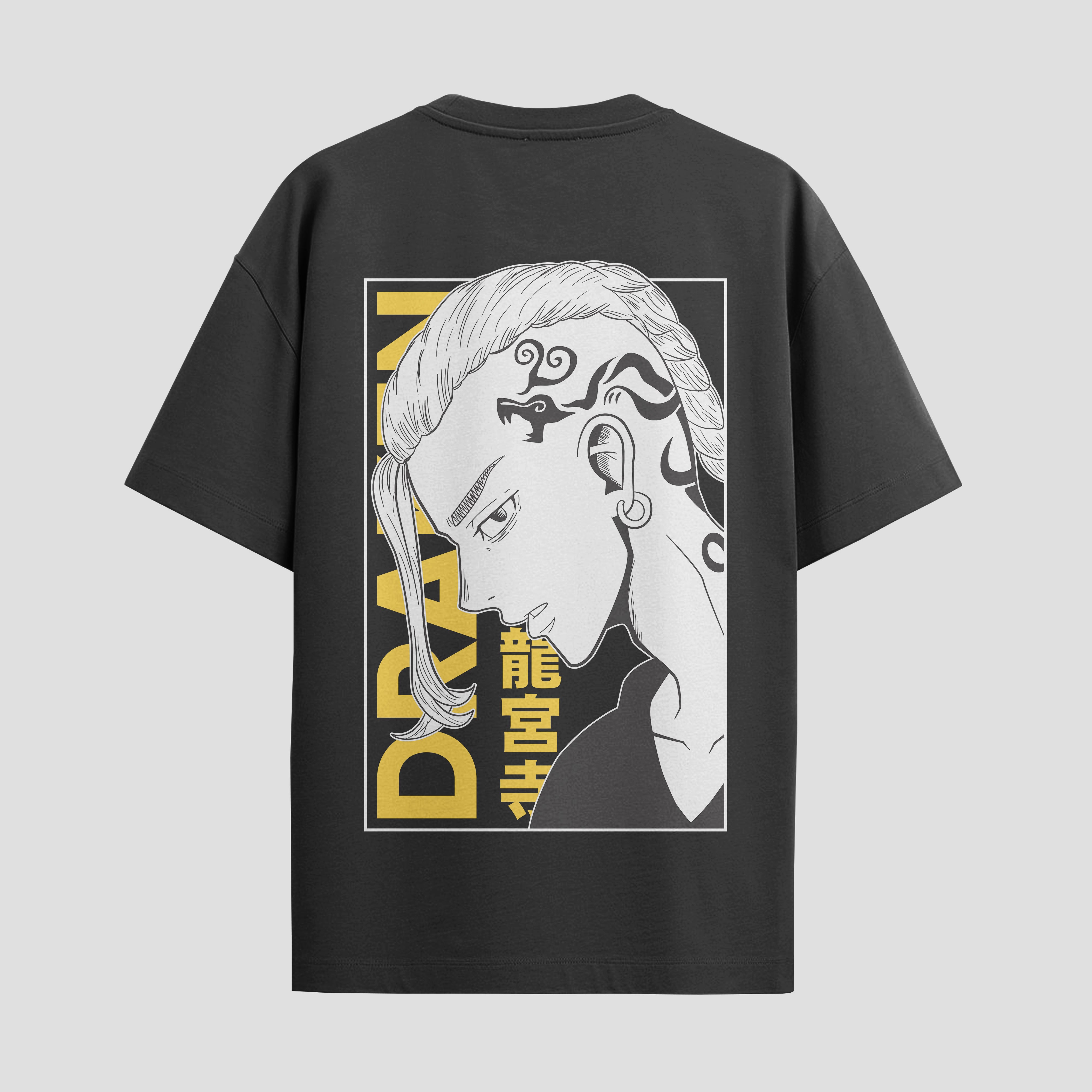 Playera urbana de anime y gaming ExtraLife MX, corte Standard Fit unisex ligero y transpirable en color Deep Black y Pure White, ropa de uso diario para gym y casual.