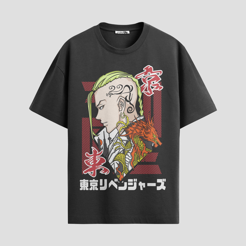 Playera urbana de anime y gaming ExtraLife MX, corte Standard Fit unisex ligero y transpirable en color Deep Black y Pure White, ropa de uso diario para gym y casual.