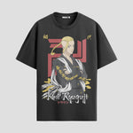 Playera urbana de anime y gaming ExtraLife MX, corte Standard Fit unisex ligero y transpirable en color Deep Black y Pure White, ropa de uso diario para gym y casual.