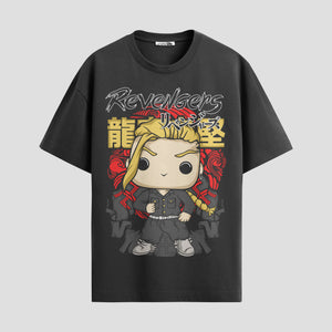 Playera urbana de anime y gaming ExtraLife MX, corte Standard Fit unisex ligero y transpirable en color Deep Black y Pure White, ropa de uso diario para gym y casual.