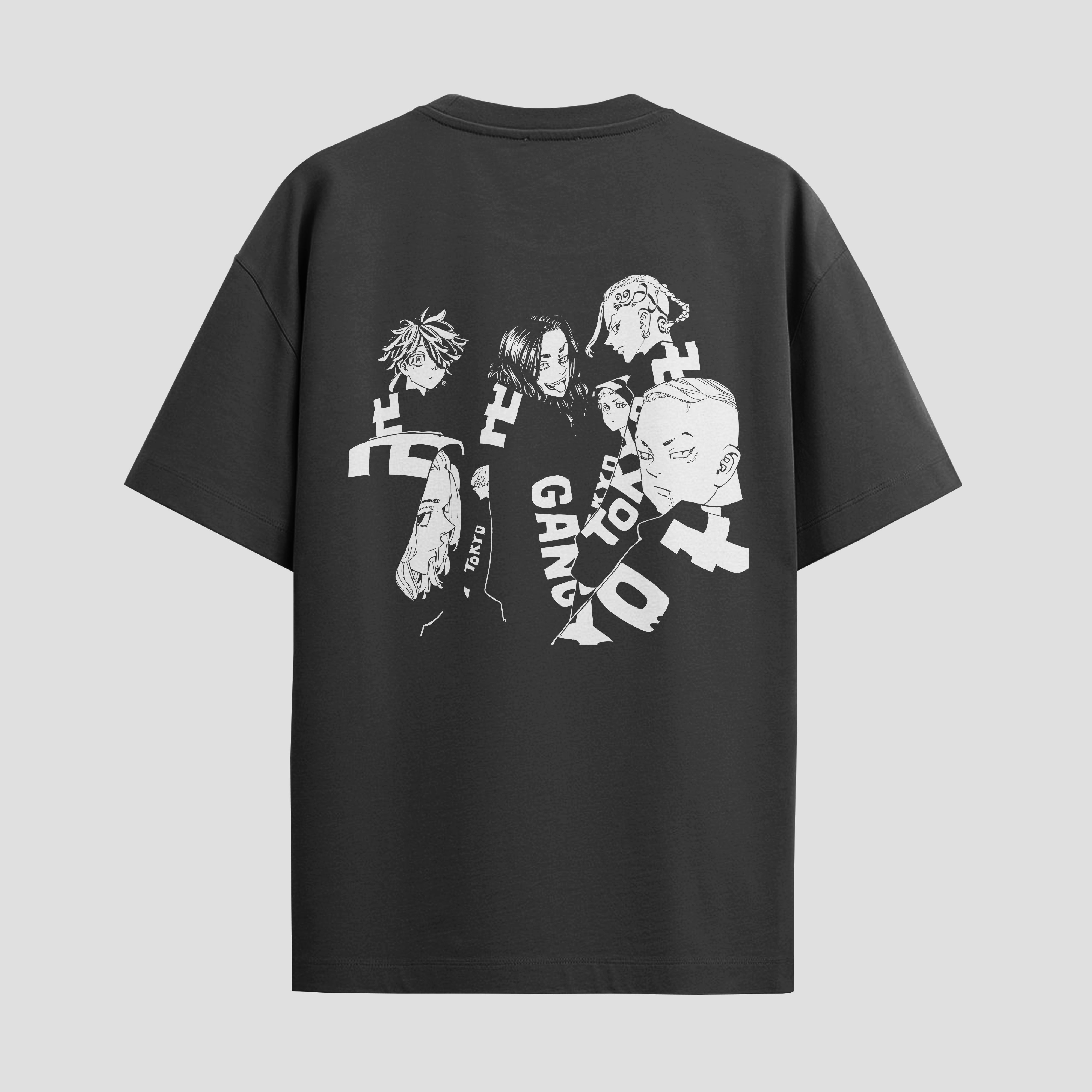 Playera urbana de anime y gaming ExtraLife MX, corte Standard Fit unisex ligero y transpirable en color Deep Black y Pure White, ropa de uso diario para gym y casual.