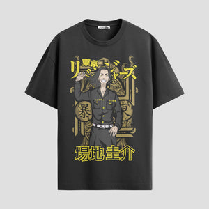 Playera urbana de anime y gaming ExtraLife MX, corte Standard Fit unisex ligero y transpirable en color Deep Black y Pure White, ropa de uso diario para gym y casual.