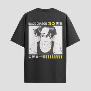 Playera urbana de anime y gaming ExtraLife MX, corte Standard Fit unisex ligero y transpirable en color Deep Black y Pure White, ropa de uso diario para gym y casual.