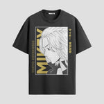 Playera urbana de anime y gaming ExtraLife MX, corte Standard Fit unisex ligero y transpirable en color Deep Black y Pure White, ropa de uso diario para gym y casual.