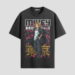 Playera urbana de anime y gaming ExtraLife MX, corte Standard Fit unisex ligero y transpirable en color Deep Black y Pure White, ropa de uso diario para gym y casual.