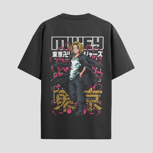 Playera urbana de anime y gaming ExtraLife MX, corte Standard Fit unisex ligero y transpirable en color Deep Black y Pure White, ropa de uso diario para gym y casual.