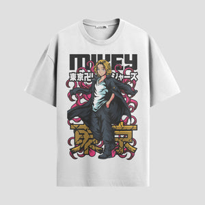 Playera urbana de anime y gaming ExtraLife MX, corte Standard Fit unisex ligero y transpirable en color Deep Black y Pure White, ropa de uso diario para gym y casual.
