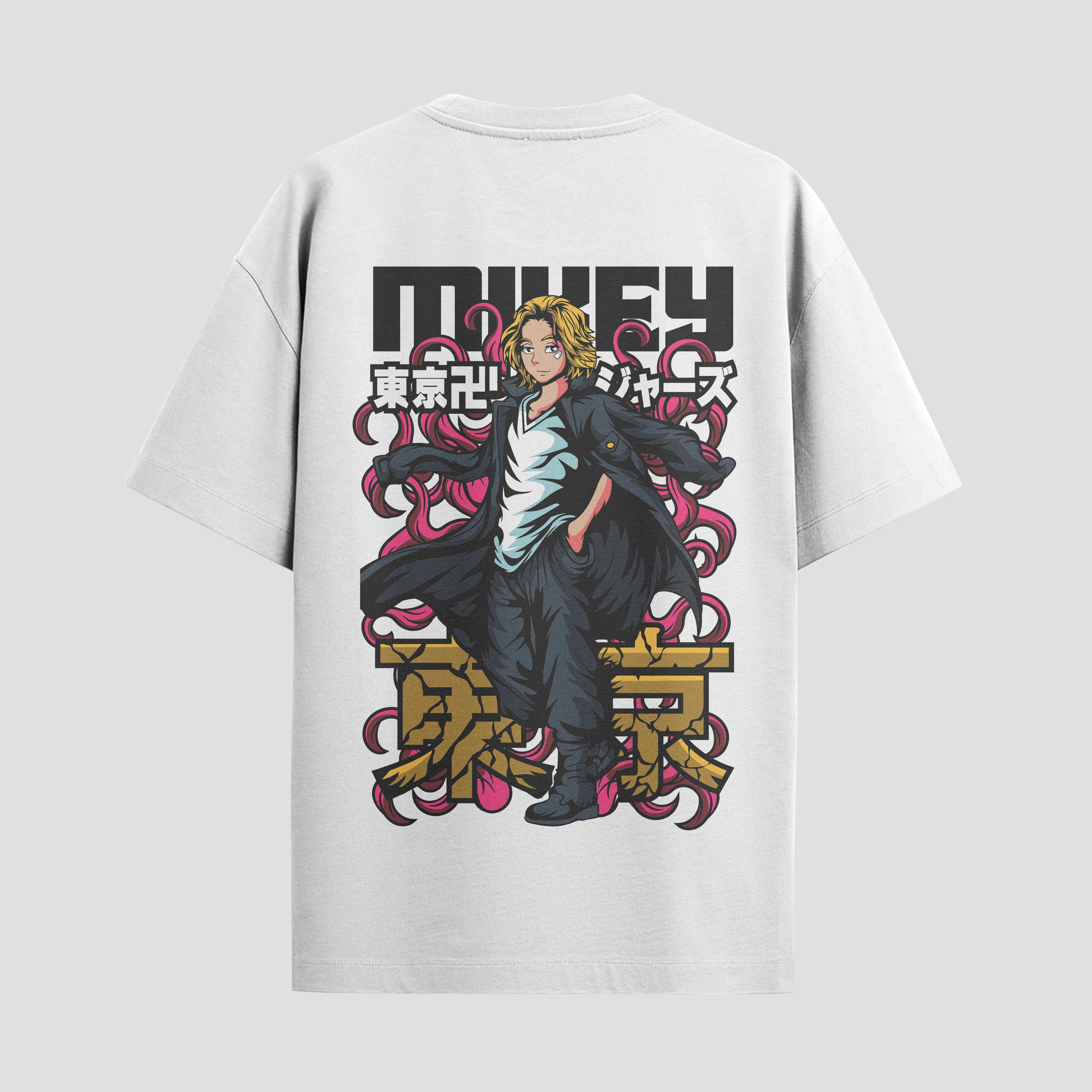 Playera urbana de anime y gaming ExtraLife MX, corte Standard Fit unisex ligero y transpirable en color Deep Black y Pure White, ropa de uso diario para gym y casual.
