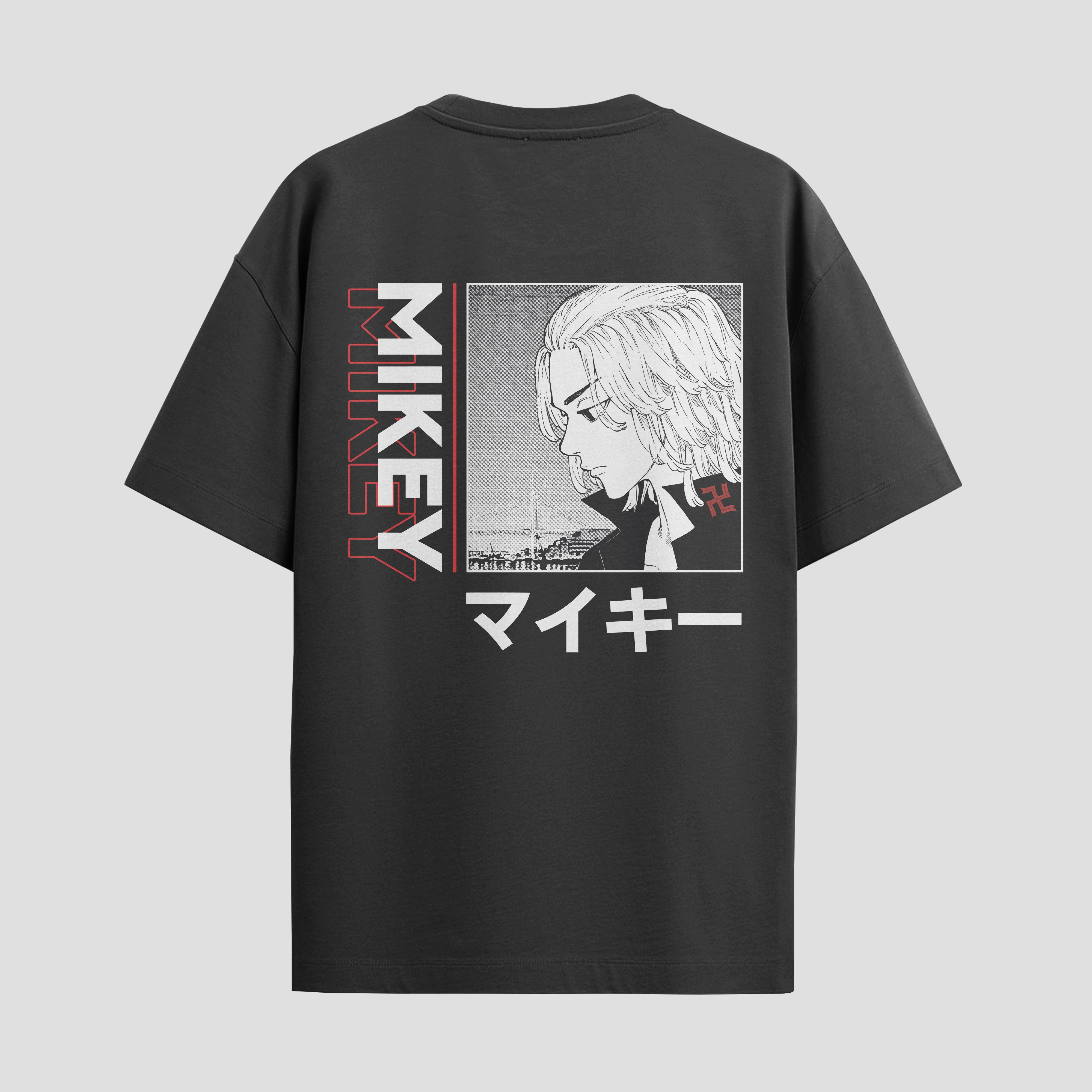 Playera urbana de anime y gaming ExtraLife MX, corte Standard Fit unisex ligero y transpirable en color Deep Black y Pure White, ropa de uso diario para gym y casual.