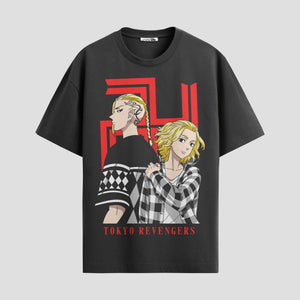 Playera urbana de anime y gaming ExtraLife MX, corte Standard Fit unisex ligero y transpirable en color Deep Black y Pure White, ropa de uso diario para gym y casual.