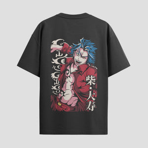 Playera urbana de anime y gaming ExtraLife MX, corte Standard Fit unisex ligero y transpirable en color Deep Black y Pure White, ropa de uso diario para gym y casual.