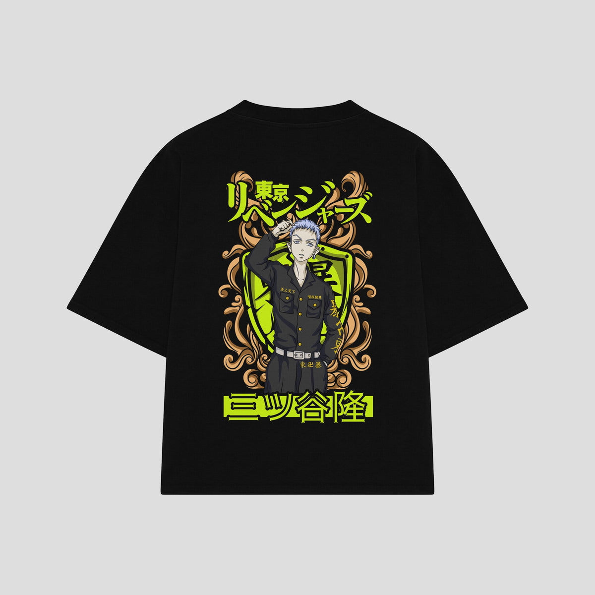 Playera streetwear premium de anime y gaming ExtraLife MX, corte oversized drop shoulder ligero y fresco en color Deep Black y Off-White, moda urbana mexicana de culto.
