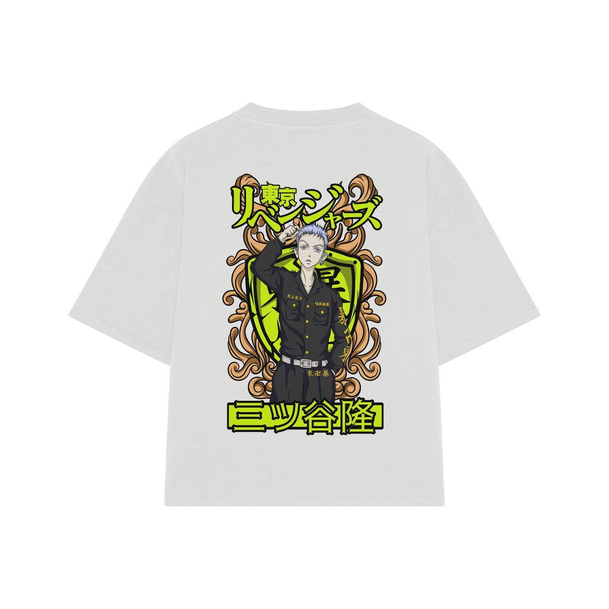 Playera streetwear premium de anime y gaming ExtraLife MX, corte oversized drop shoulder ligero y fresco en color Deep Black y Off-White, moda urbana mexicana de culto.