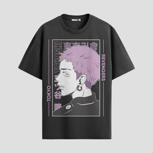 Playera urbana de anime y gaming ExtraLife MX, corte Standard Fit unisex ligero y transpirable en color Deep Black y Pure White, ropa de uso diario para gym y casual.