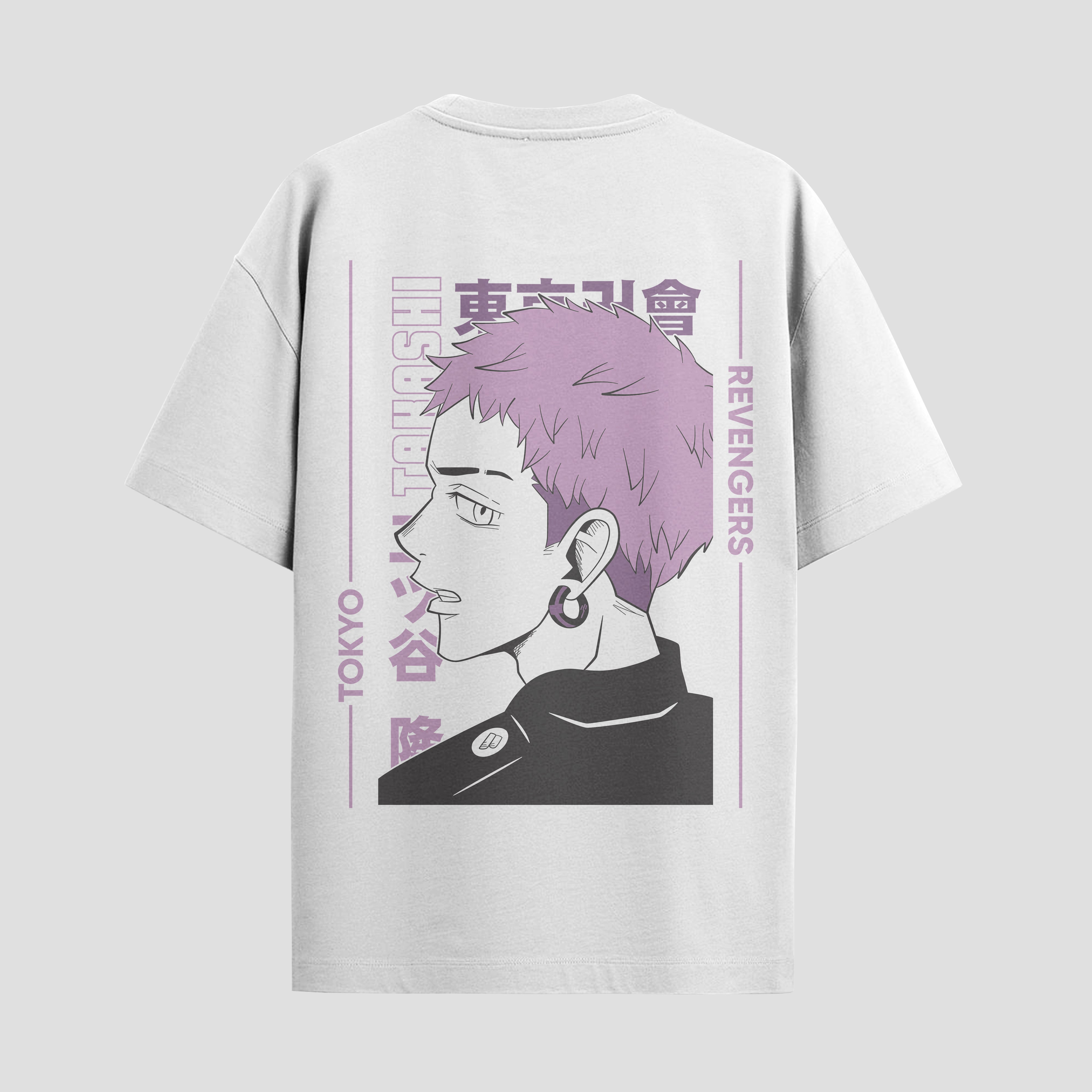 Playera urbana de anime y gaming ExtraLife MX, corte Standard Fit unisex ligero y transpirable en color Deep Black y Pure White, ropa de uso diario para gym y casual.
