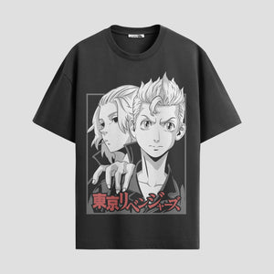 Playera urbana de anime y gaming ExtraLife MX, corte Standard Fit unisex ligero y transpirable en color Deep Black y Pure White, ropa de uso diario para gym y casual.