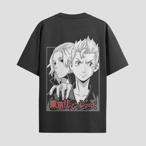 Playera urbana de anime y gaming ExtraLife MX, corte Standard Fit unisex ligero y transpirable en color Deep Black y Pure White, ropa de uso diario para gym y casual.