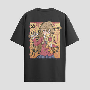 Playera urbana de anime y gaming ExtraLife MX, corte Standard Fit unisex ligero y transpirable en color Deep Black y Pure White, ropa de uso diario para gym y casual.