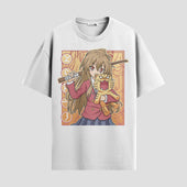 Playera urbana de anime y gaming ExtraLife MX, corte Standard Fit unisex ligero y transpirable en color Deep Black y Pure White, ropa de uso diario para gym y casual.