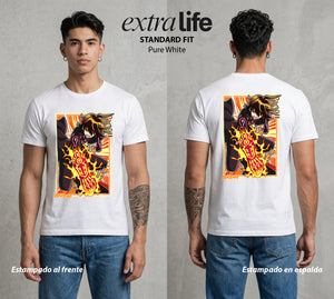 Los Exorcistas Gemelos | El Exorcista del Bien #04432 - Playera Standard Fit | Pure White - Foto en modelo