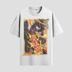 Playera urbana de anime y gaming ExtraLife MX, corte Standard Fit unisex ligero y transpirable en color Deep Black y Pure White, ropa de uso diario para gym y casual.