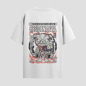 Playera urbana de anime y gaming ExtraLife MX, corte Standard Fit unisex ligero y transpirable en color Deep Black y Pure White, ropa de uso diario para gym y casual.