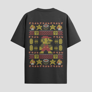 Playera urbana de anime y gaming ExtraLife MX, corte Standard Fit unisex ligero y transpirable en color Deep Black y Pure White, ropa de uso diario para gym y casual.