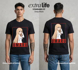 La Doble Vida | La Otaku del Hogar #04440 - Playera Standard Fit | Deep Black - Foto en modelo