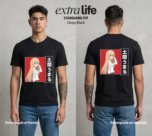 La Doble Vida | El Hamster del Bien #04441 - Playera Standard Fit | Deep Black - Foto en modelo