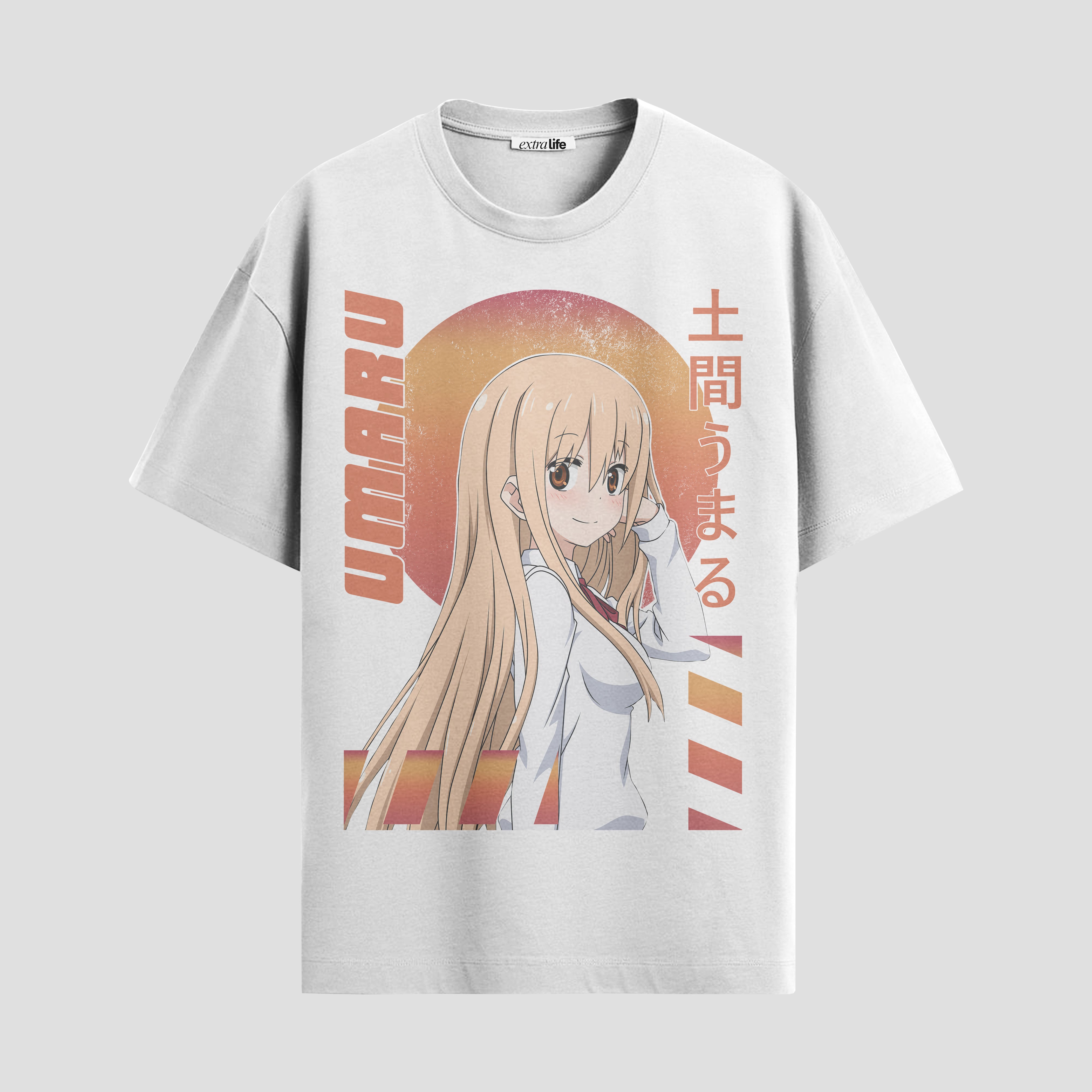 Playera urbana de anime y gaming ExtraLife MX, corte Standard Fit unisex ligero y transpirable en color Deep Black y Pure White, ropa de uso diario para gym y casual.