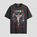 Playera urbana de anime y gaming ExtraLife MX, corte Standard Fit unisex ligero y transpirable en color Deep Black y Pure White, ropa de uso diario para gym y casual.