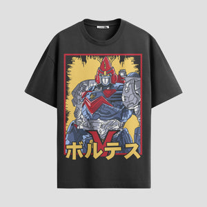 Playera urbana de anime y gaming ExtraLife MX, corte Standard Fit unisex ligero y transpirable en color Deep Black y Pure White, ropa de uso diario para gym y casual.