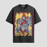 Playera urbana de anime y gaming ExtraLife MX, corte Standard Fit unisex ligero y transpirable en color Deep Black y Pure White, ropa de uso diario para gym y casual.