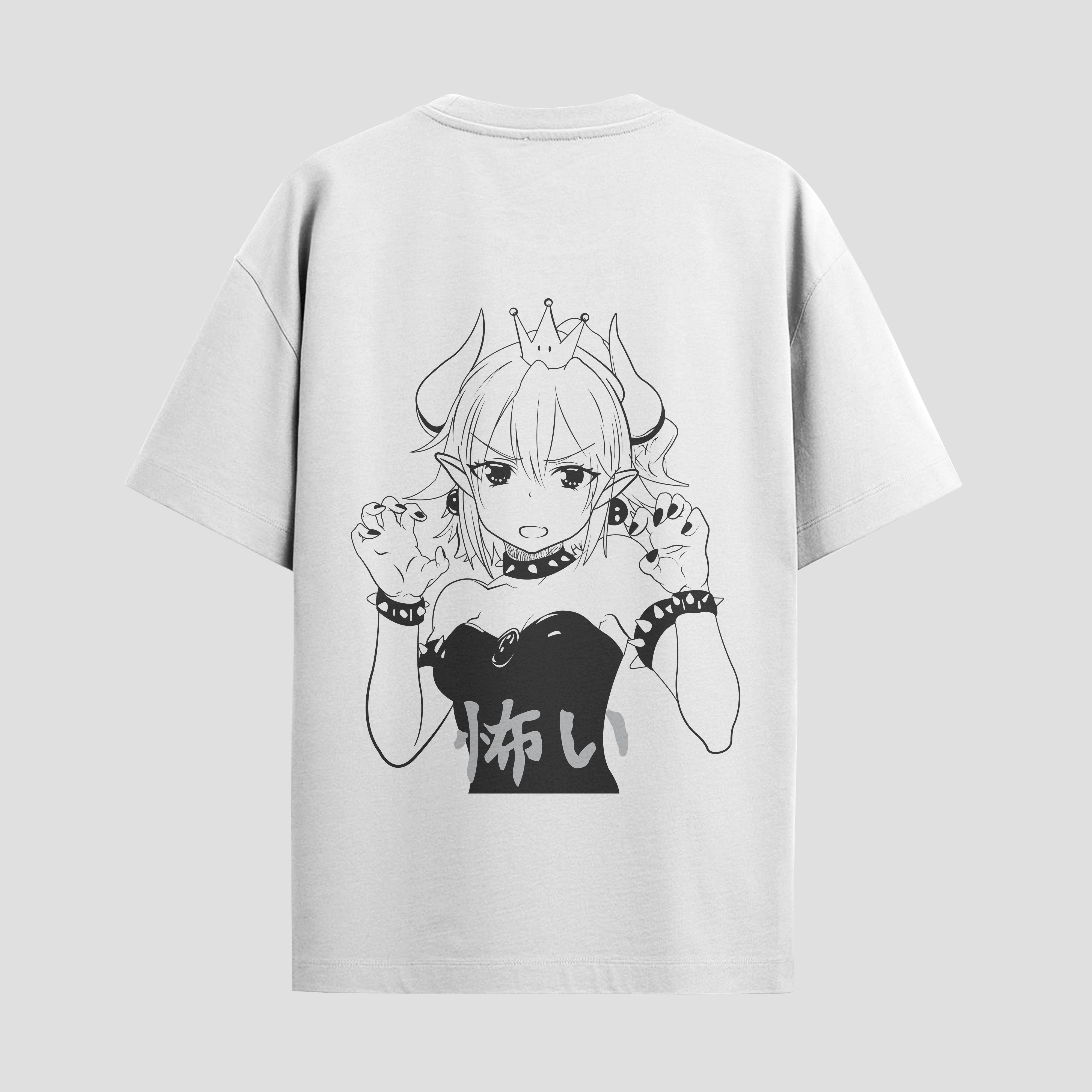 Playera urbana de anime y gaming ExtraLife MX, corte Standard Fit unisex ligero y transpirable en color Deep Black y Pure White, ropa de uso diario para gym y casual.