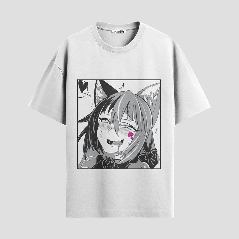 Playera urbana de anime y gaming ExtraLife MX, corte Standard Fit unisex ligero y transpirable en color Deep Black y Pure White, ropa de uso diario para gym y casual.