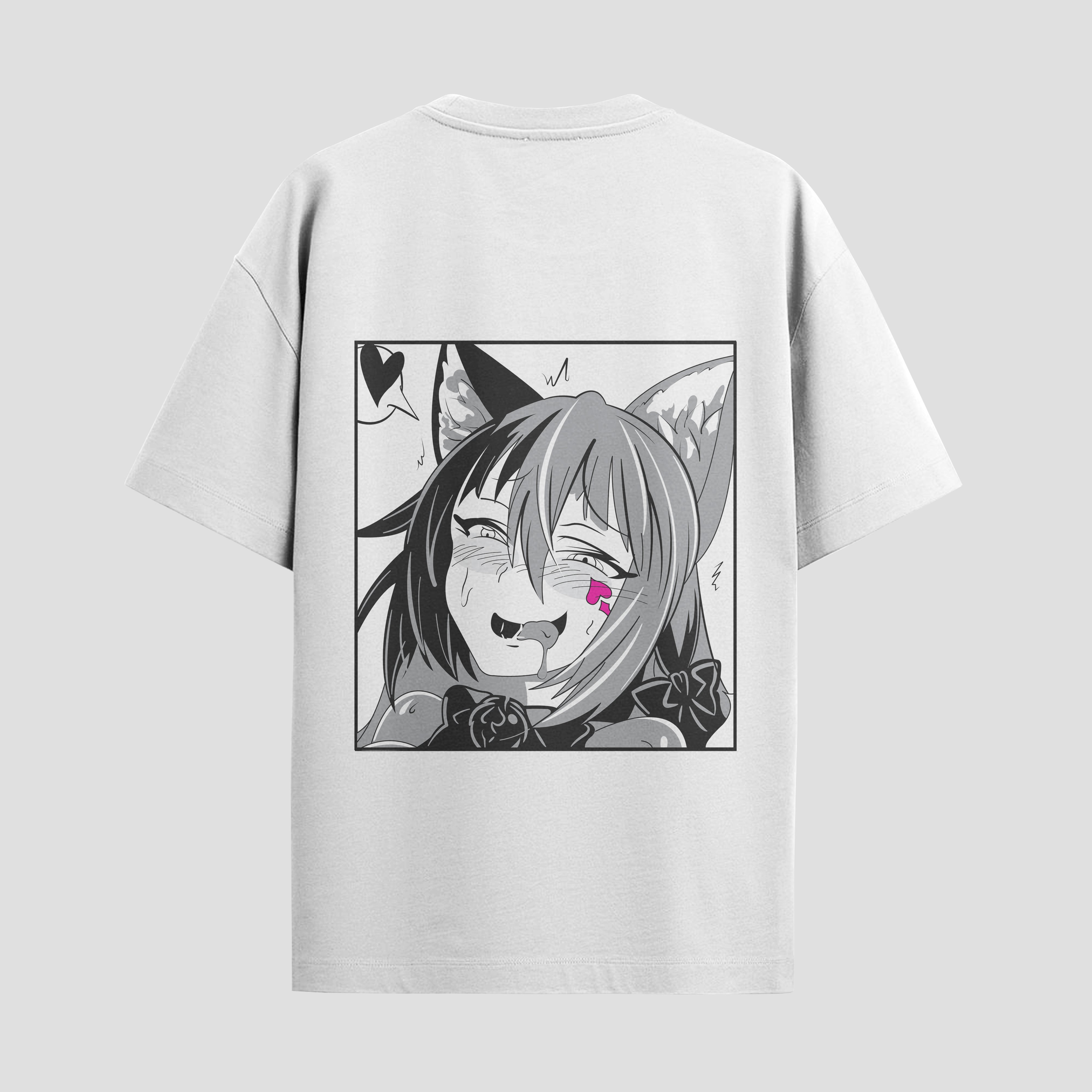 Playera urbana de anime y gaming ExtraLife MX, corte Standard Fit unisex ligero y transpirable en color Deep Black y Pure White, ropa de uso diario para gym y casual.