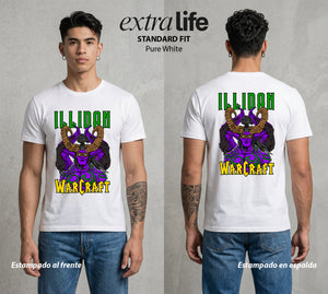 Azeroth en Guerra | El Mal de Azeroth #04459 - Playera Standard Fit | Pure White - Foto en modelo