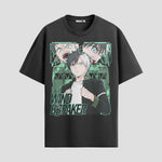 Playera urbana de anime y gaming ExtraLife MX, corte Standard Fit unisex ligero y transpirable en color Deep Black y Pure White, ropa de uso diario para gym y casual.
