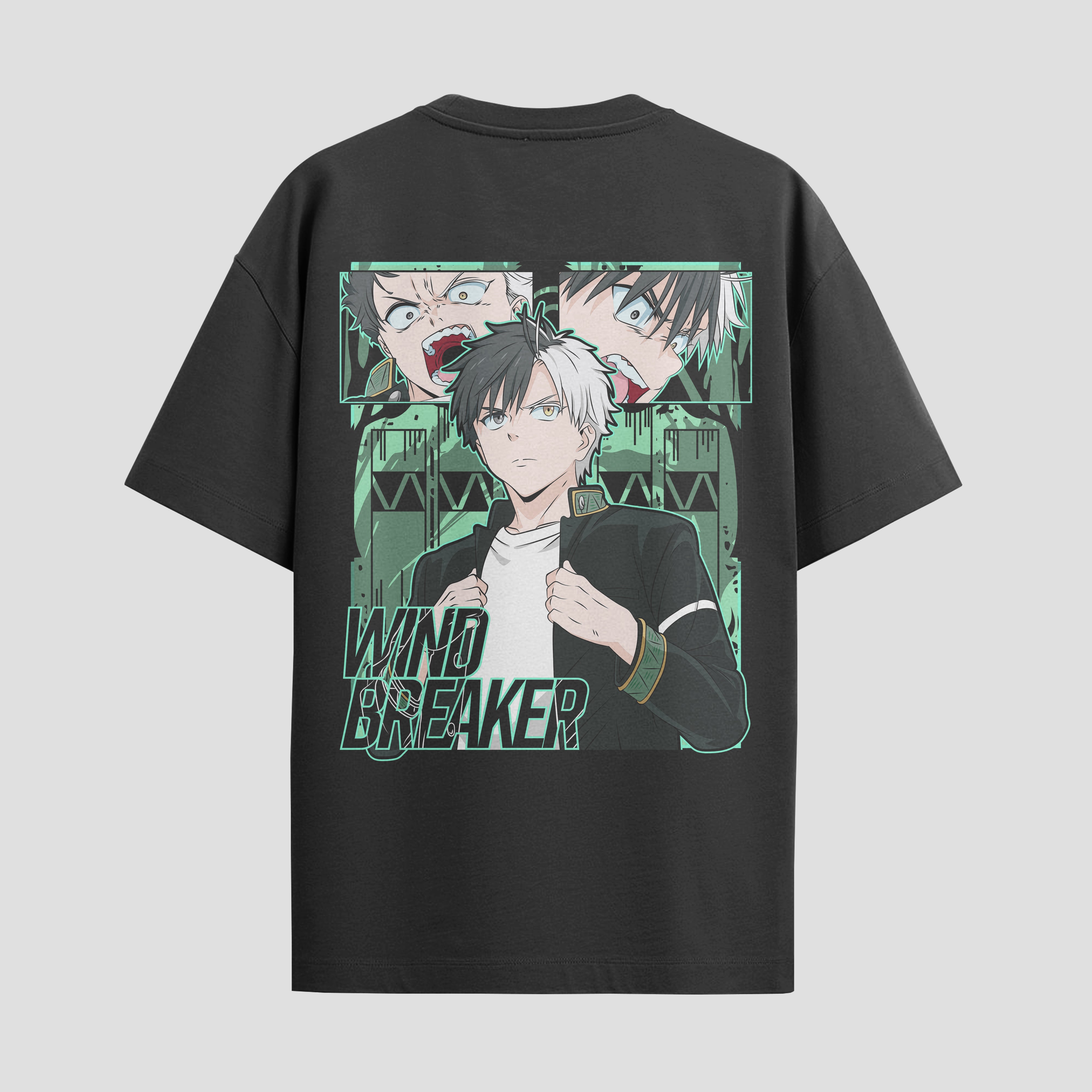 Playera urbana de anime y gaming ExtraLife MX, corte Standard Fit unisex ligero y transpirable en color Deep Black y Pure White, ropa de uso diario para gym y casual.