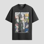 Playera urbana de anime y gaming ExtraLife MX, corte Standard Fit unisex ligero y transpirable en color Deep Black y Pure White, ropa de uso diario para gym y casual.