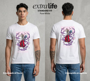Mar de los Piratas | La Hija Libertaria #04466 - Playera Standard Fit | Pure White - Foto en modelo