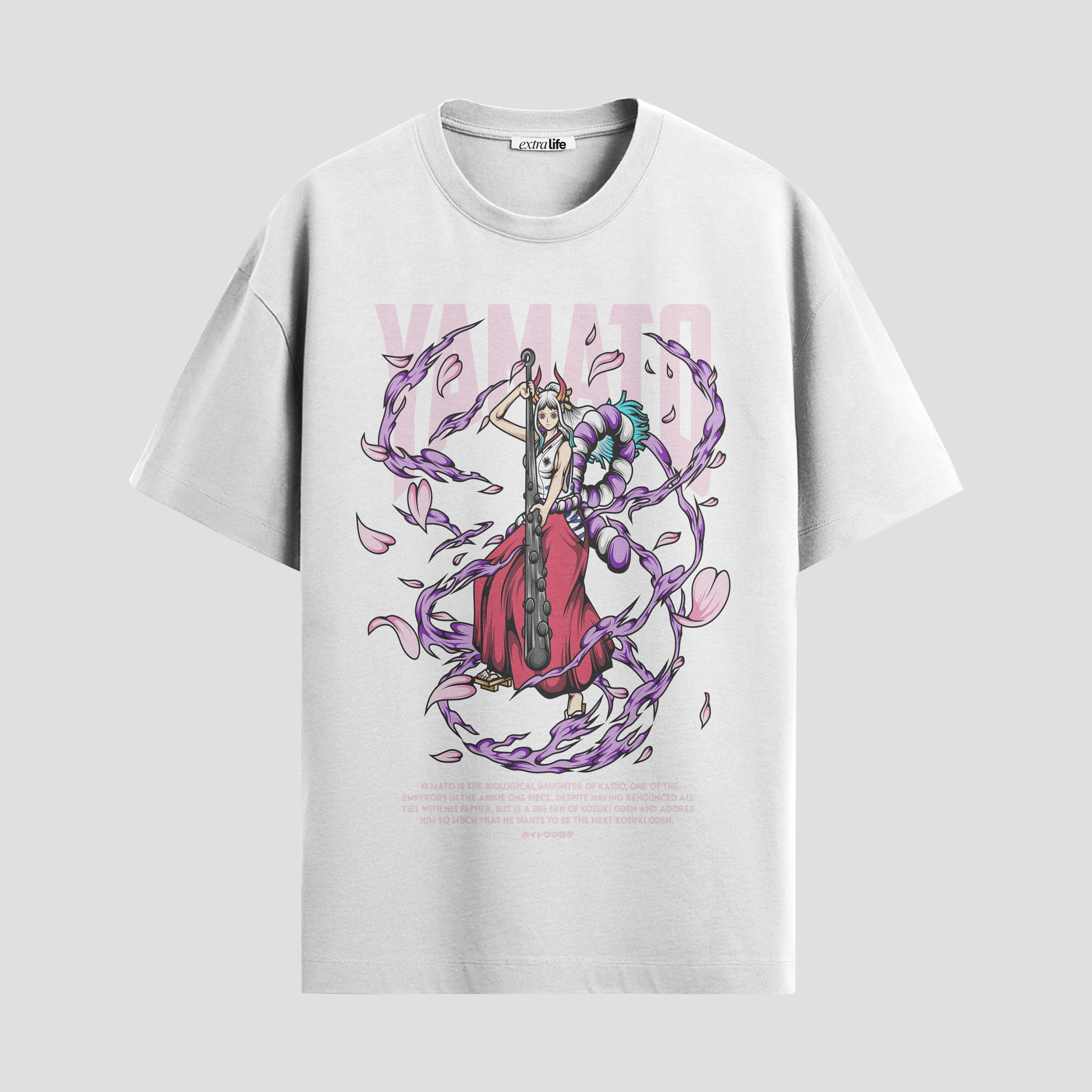 Playera urbana de anime y gaming ExtraLife MX, corte Standard Fit unisex ligero y transpirable en color Deep Black y Pure White, ropa de uso diario para gym y casual.