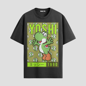 Playera urbana de anime y gaming ExtraLife MX, corte Standard Fit unisex ligero y transpirable en color Deep Black y Pure White, ropa de uso diario para gym y casual.