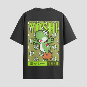 Playera urbana de anime y gaming ExtraLife MX, corte Standard Fit unisex ligero y transpirable en color Deep Black y Pure White, ropa de uso diario para gym y casual.